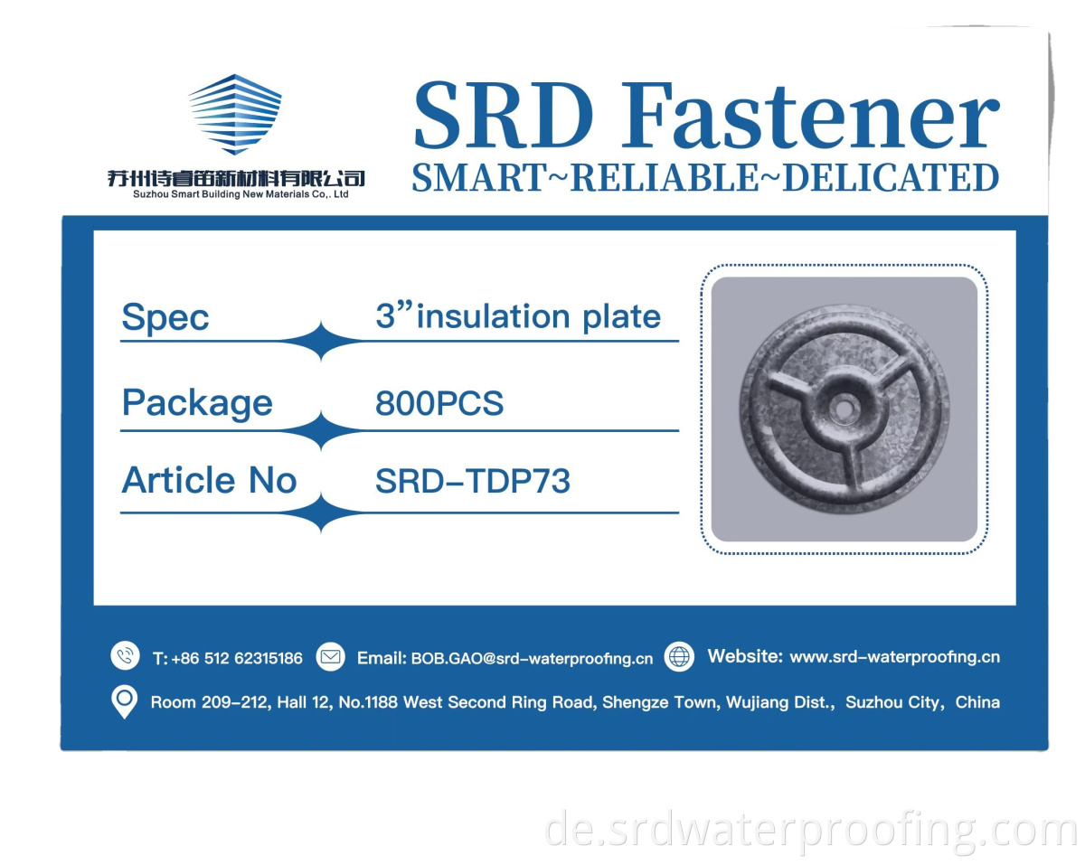 SRD 3 inch insulation plates